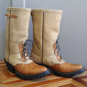 BOUNTY HUNTER MANCOS CO CUSTOM WESTERN BOOTS FOR PROFESSIONAL COWGIRL 9.5W